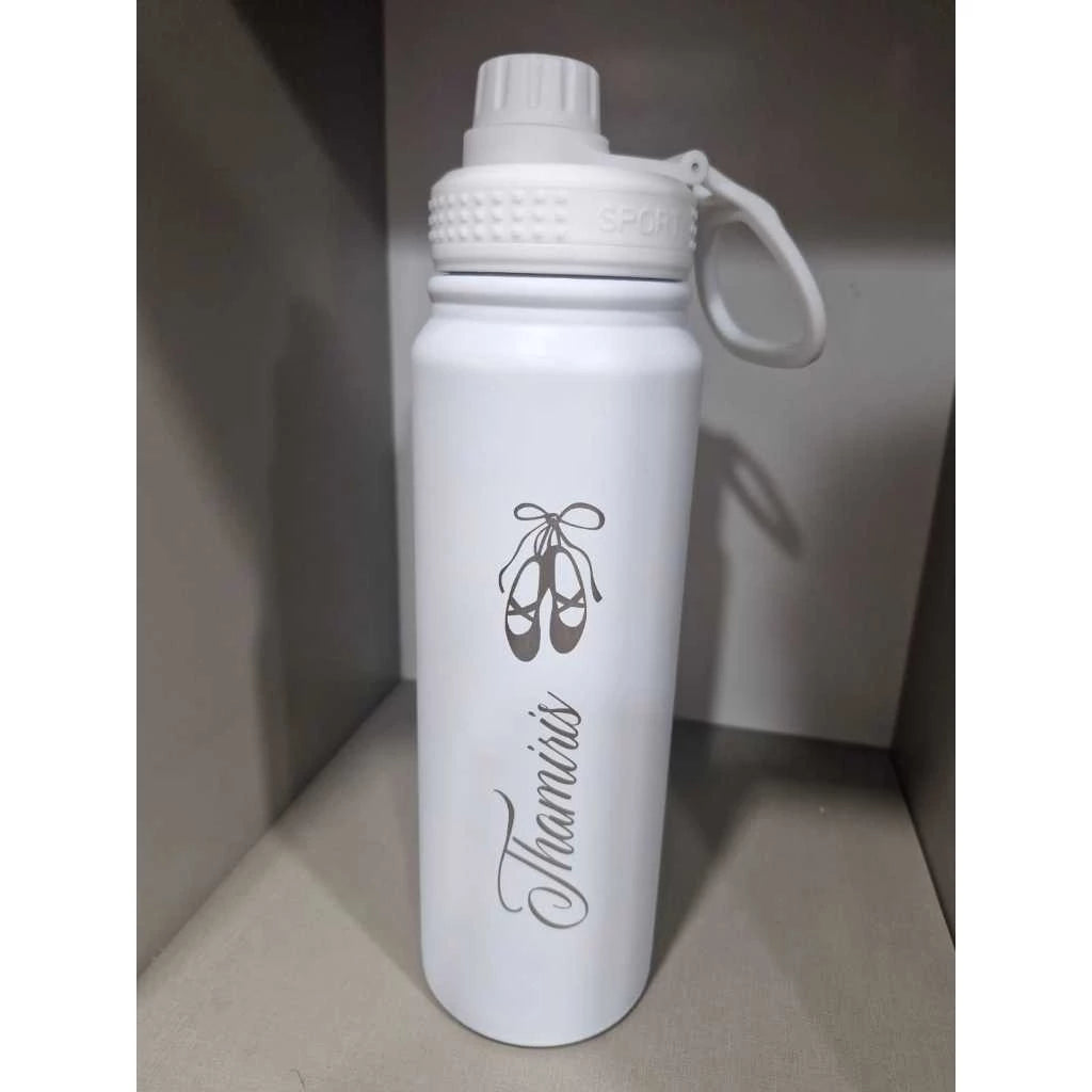 Garrafa Térmica Inox 800ml Personalizada – Com Gravação a Laser de Nomes, Profissões, Signos e Desenhos
